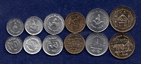 Непал набор 5, 10, 25, 50 пайса, 1, 2 рупии (6шт). UNC