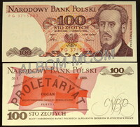 Польша 100 злотых 1986 год. UNC. Пресс