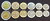 Намибия 2010-2022г. Набор 6 монет. 5, 10, 50 центов, 1, 5, 10 долларов. UNC
